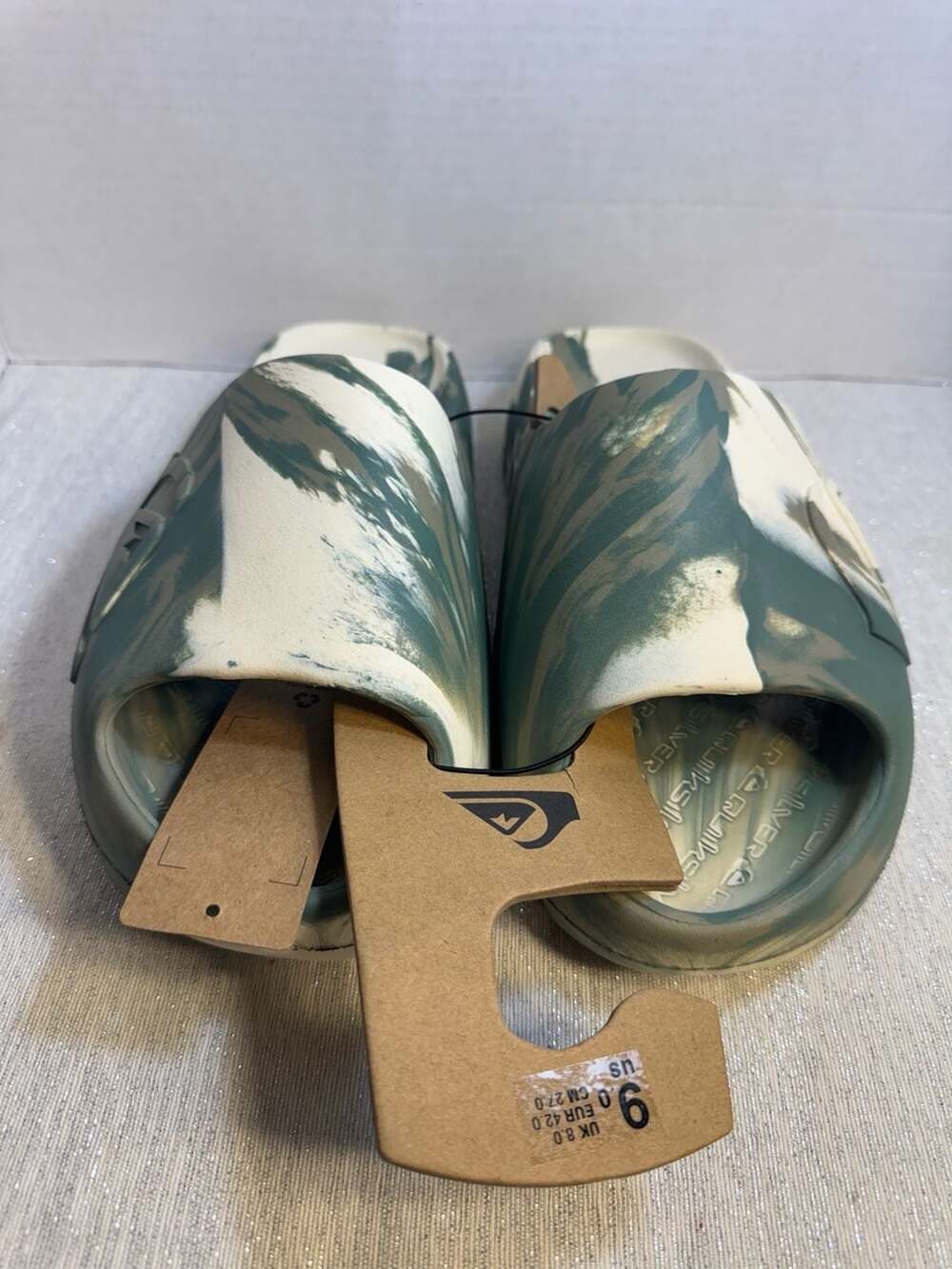 Quiksilver Bright Coast Marbled Slide Sandals Men's Size 9